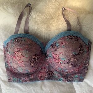 Black Fuschia by Secret Lace LLC Underwire Bra